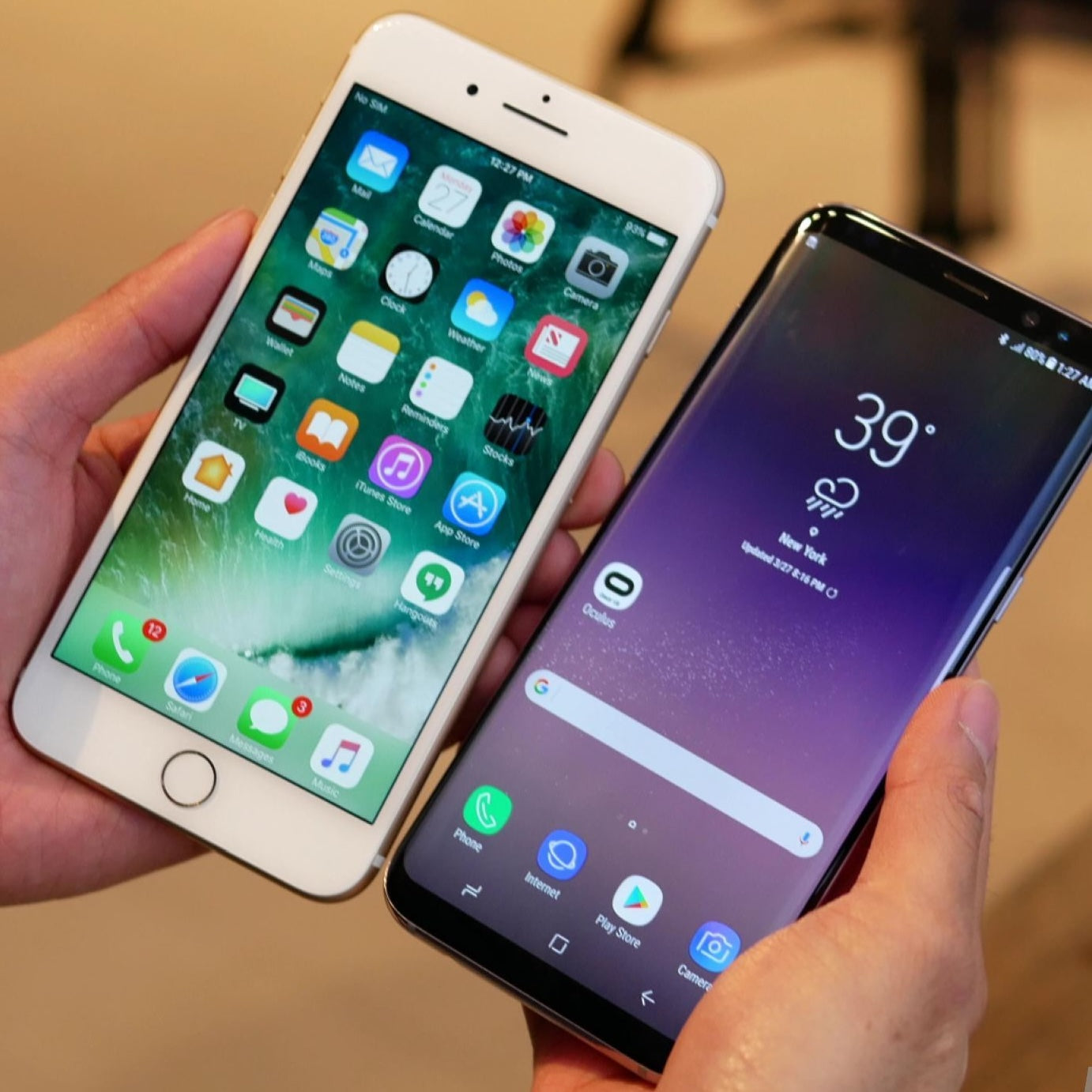 Samsung Galaxy S8 este mai rapid ca iPhone 7 Plus
