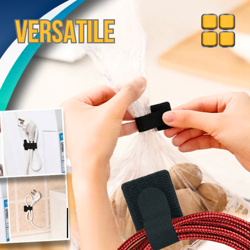 Set 20 Organizatoare cu Autoadeziv pentru Cabluri