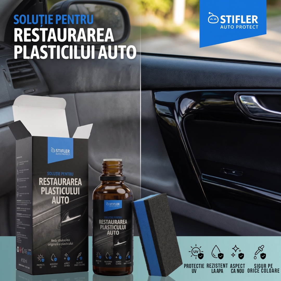Solutie pentru restaurarea plasticului auto