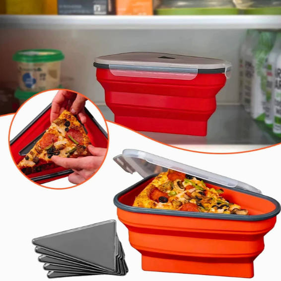 Caserola pliabila pentru pizza - cu 5 tavi incluse