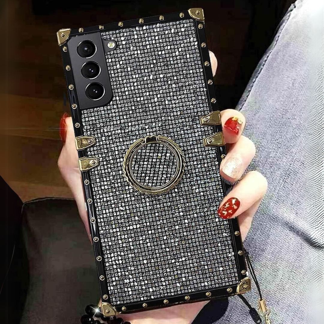 Husa Crystal Shine cu Bratara si functie Stand