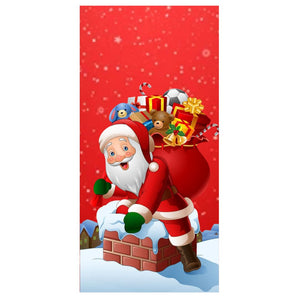 Husa textila de Craciun pentru usa, 90x210cm