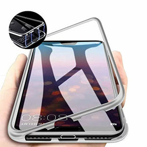 Husa cu Bumper Magnetic si Spate din Sticla Securizata