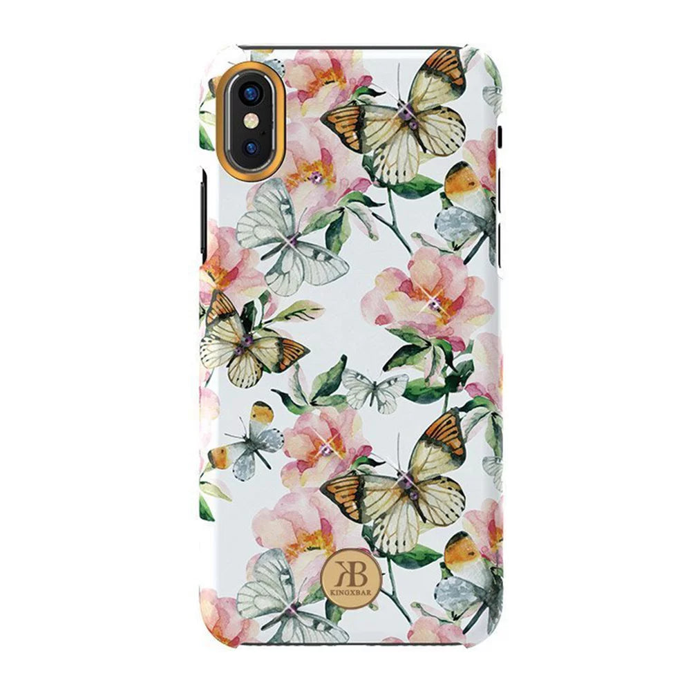 Husa cu Cristale Swarovski - Kingxbar Blossom Series pentru iPhone