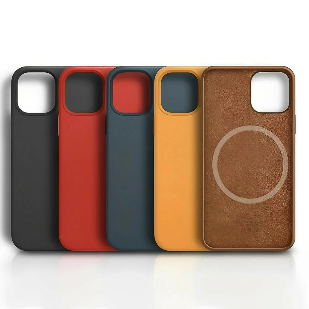 Husa din Piele Ecologica Magsafe pentru iPhone