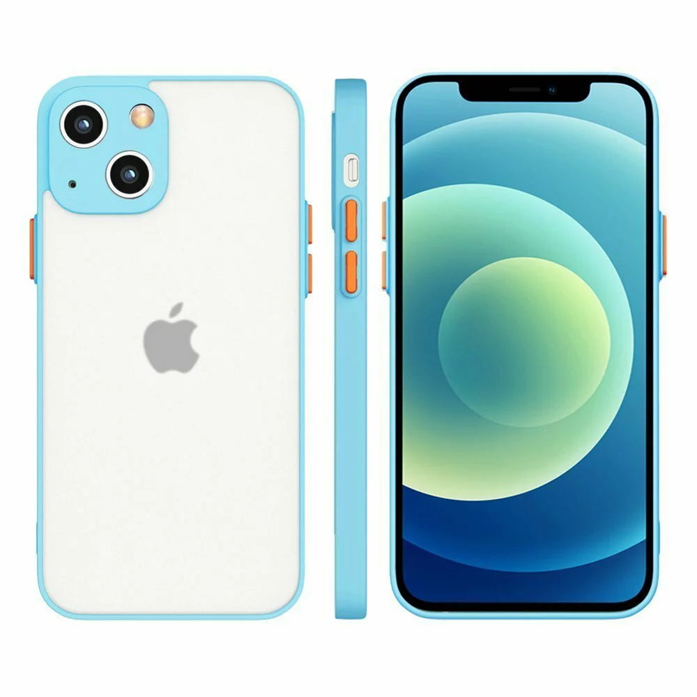 Husa Mily Case din silicon flexibil transparent si bumper colorat