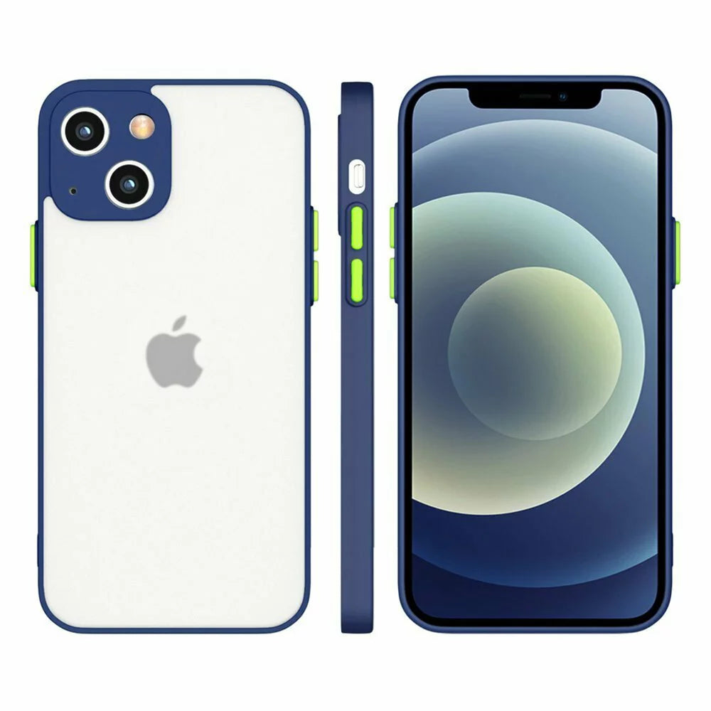 Husa Mily Case din silicon flexibil transparent si bumper colorat