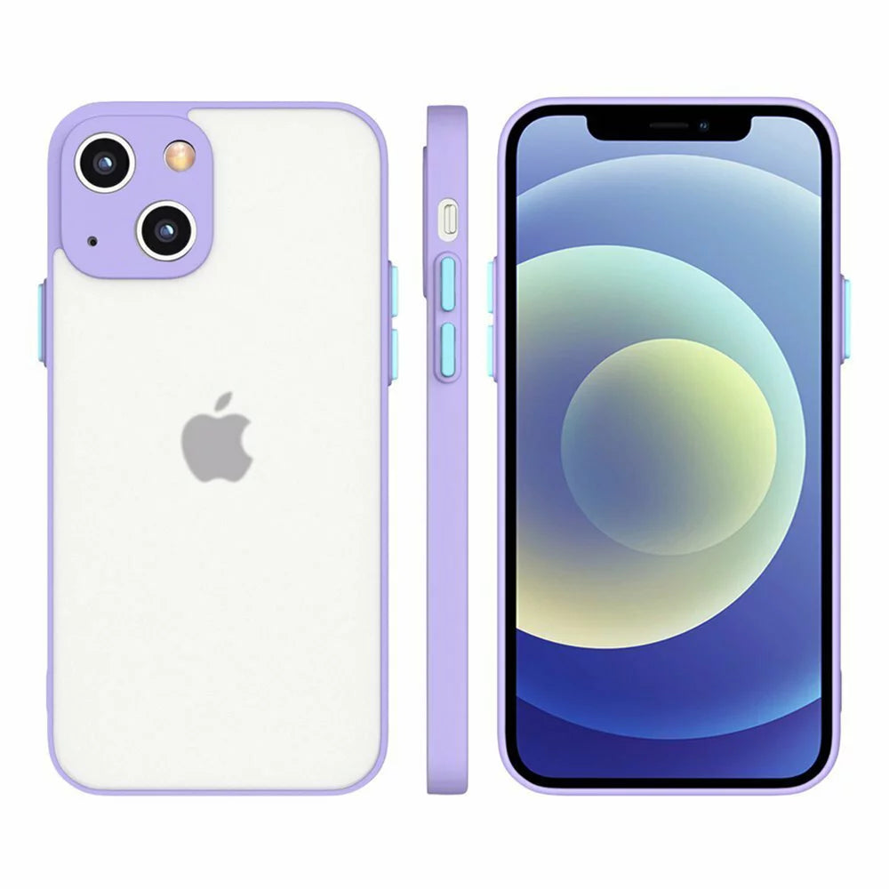 Husa Mily Case din silicon flexibil transparent si bumper colorat