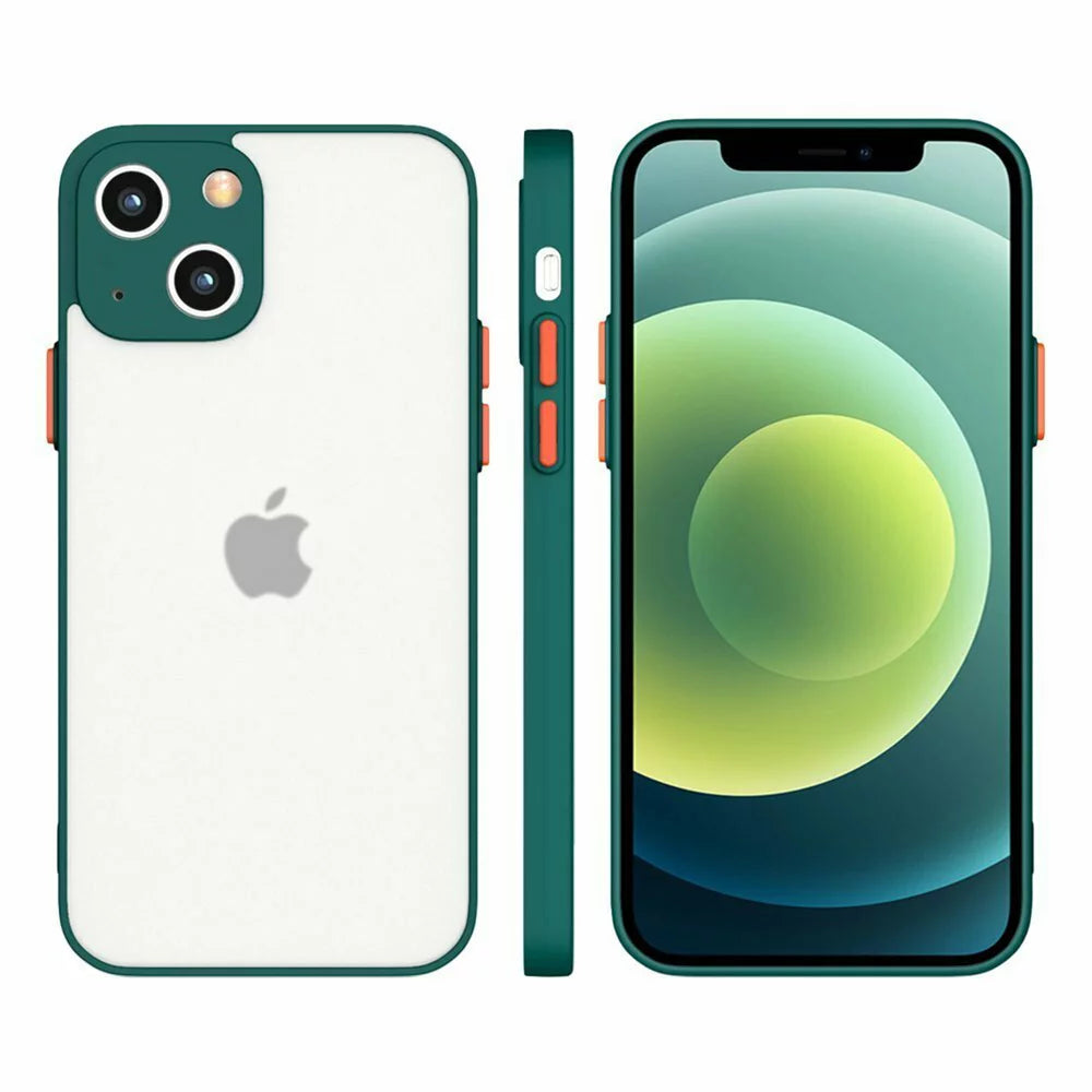 Husa Mily Case din silicon flexibil transparent si bumper colorat