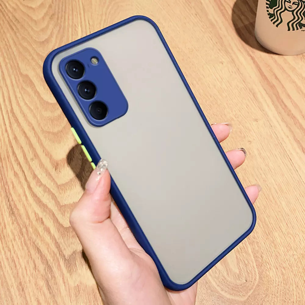 Husa Mily Case din silicon flexibil transparent si bumper colorat