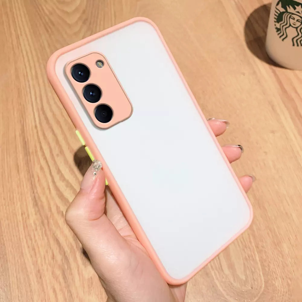 Husa Mily Case din silicon flexibil transparent si bumper colorat