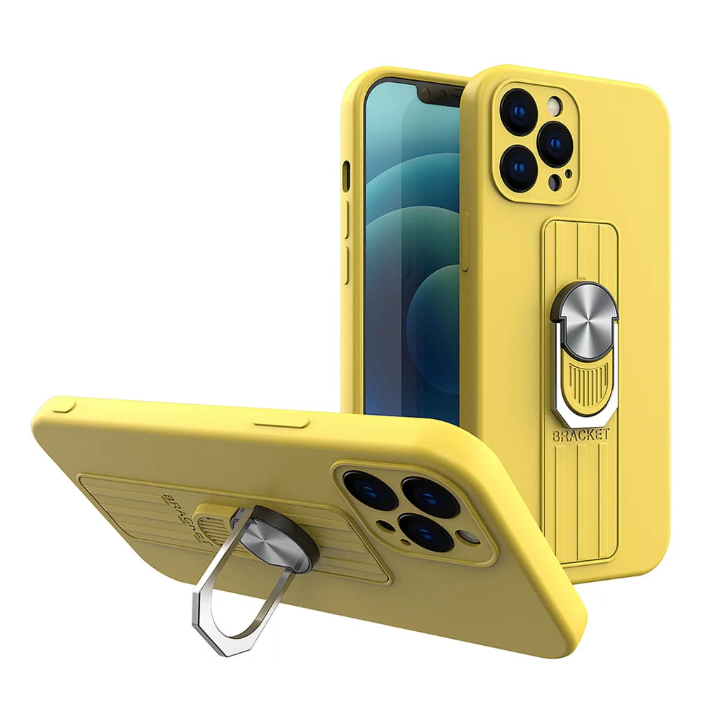 Husa Ring Silicone Case cu functie stand
