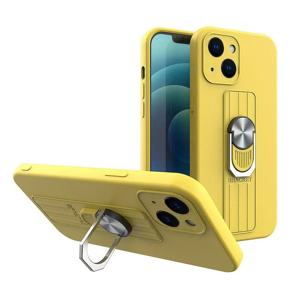 Husa Ring Silicone Case cu functie stand