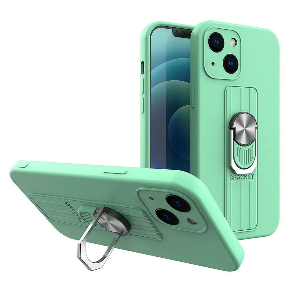 Husa Ring Silicone Case cu functie stand