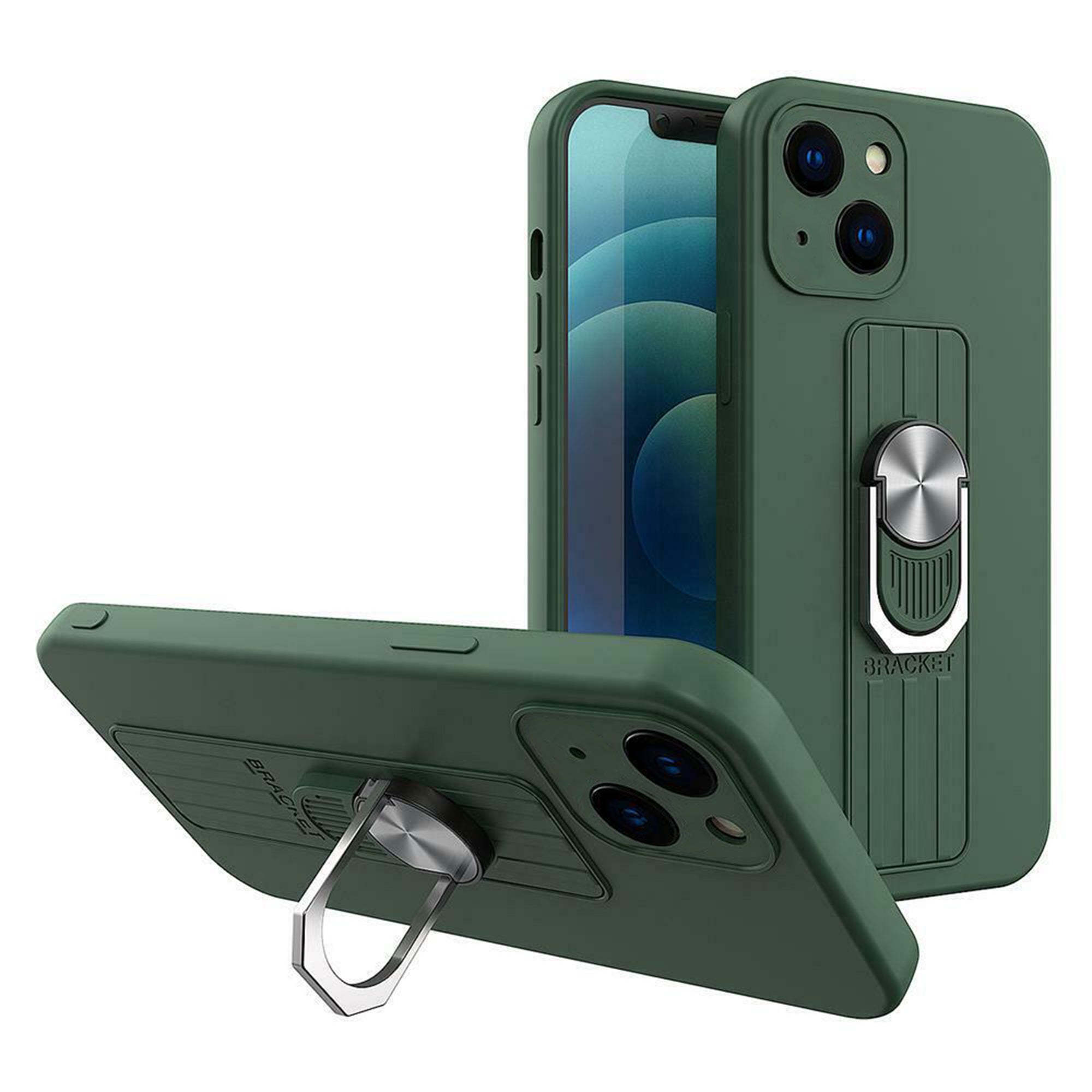 Husa Ring Silicone Case cu functie stand