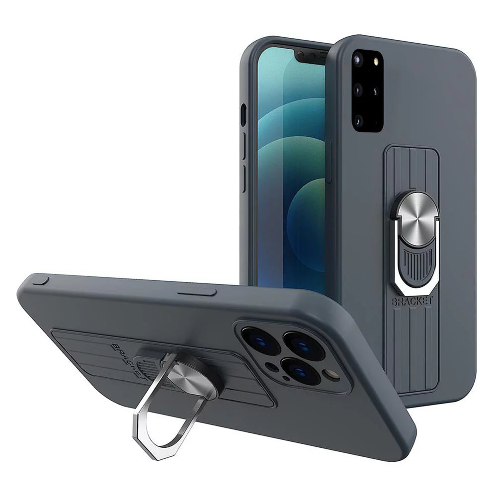 Husa Ring Silicone Case cu functie stand