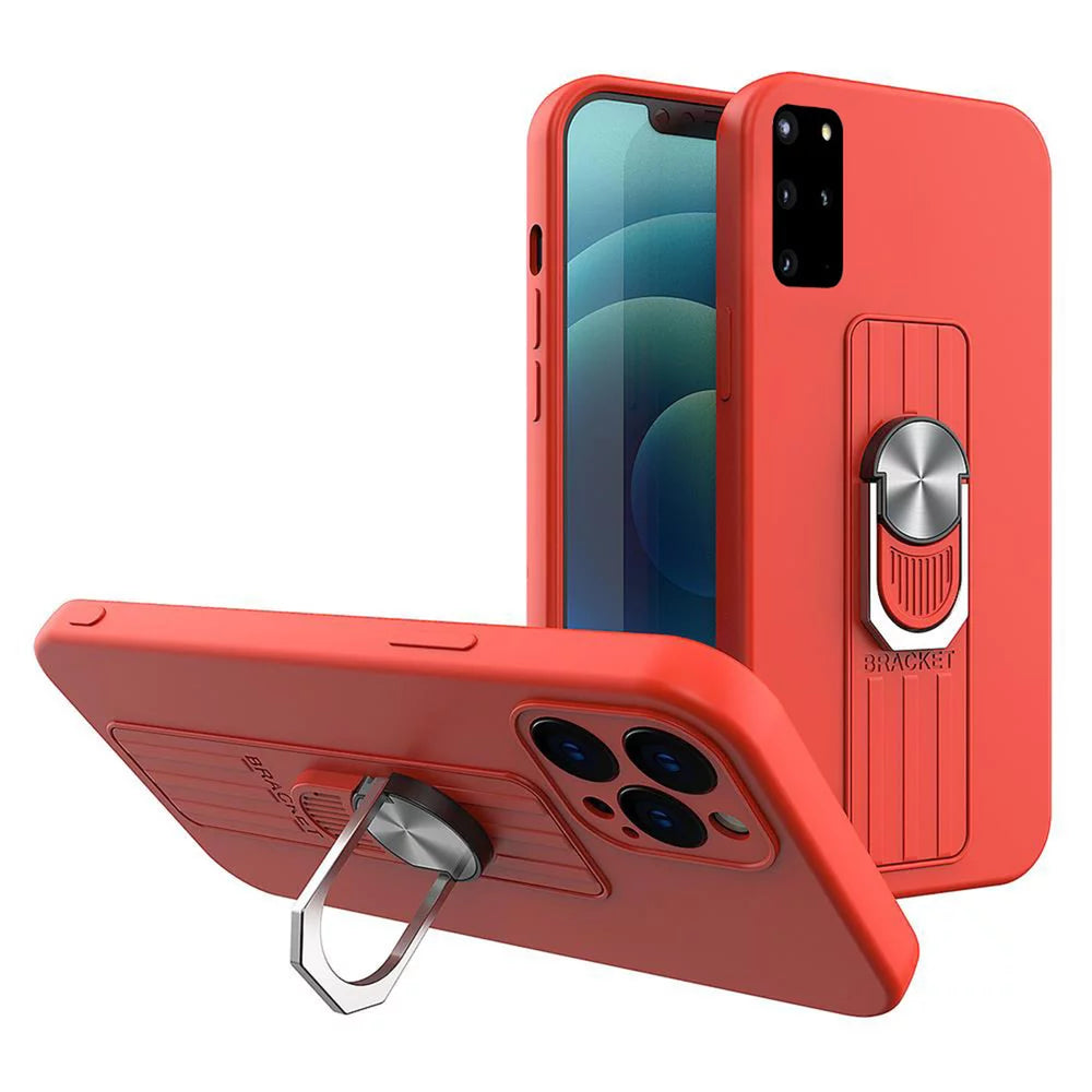 Husa Ring Silicone Case cu functie stand