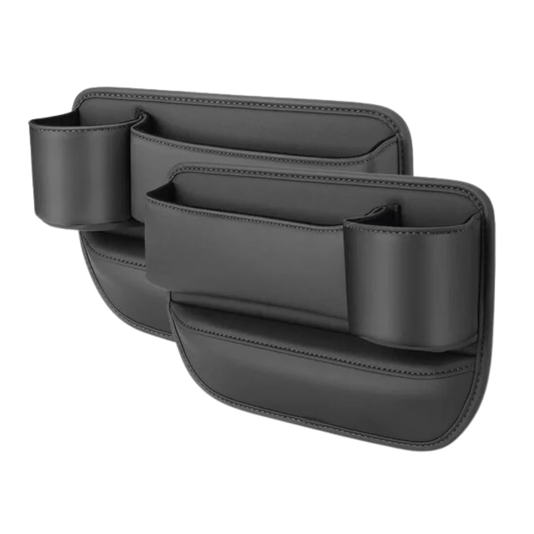 Set 2 organizatoare scaune auto cu suport pahare