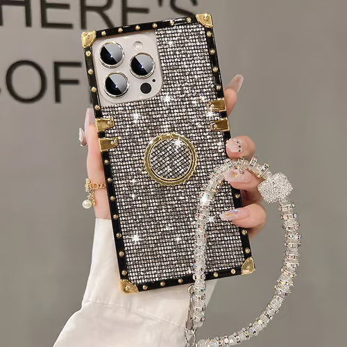 Husa Crystal Shine cu Bratara si functie Stand