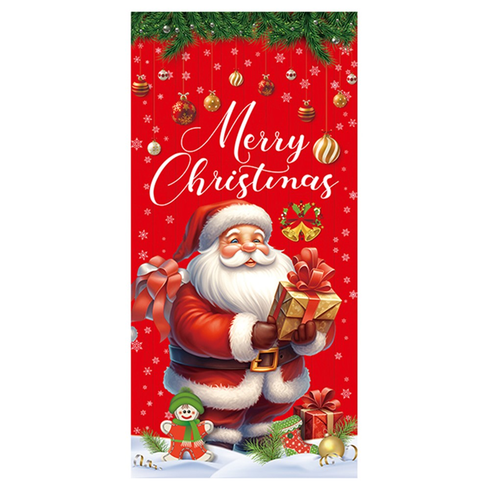 Husa textila de Craciun pentru usa, 90x210cm