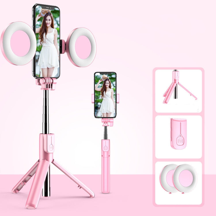 Selfie stick wireless cu trepied si ring light