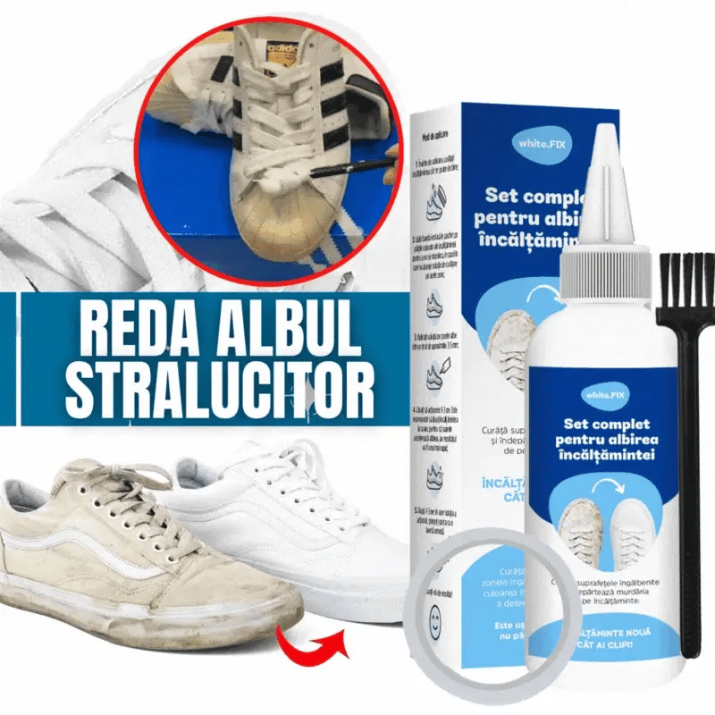Set complet pentru Albire Adidasi - Kit pentru Curatare Incaltaminte