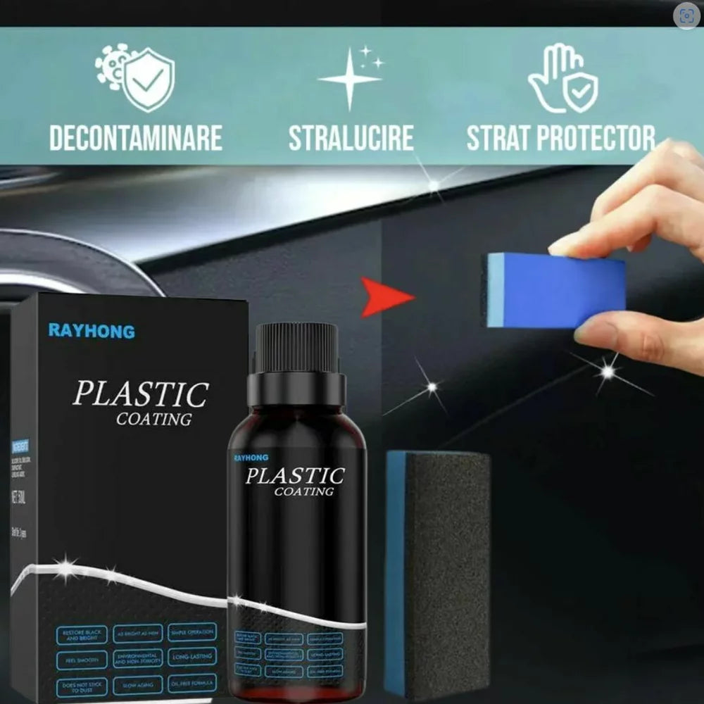 Solutie pentru restaurarea plasticului auto