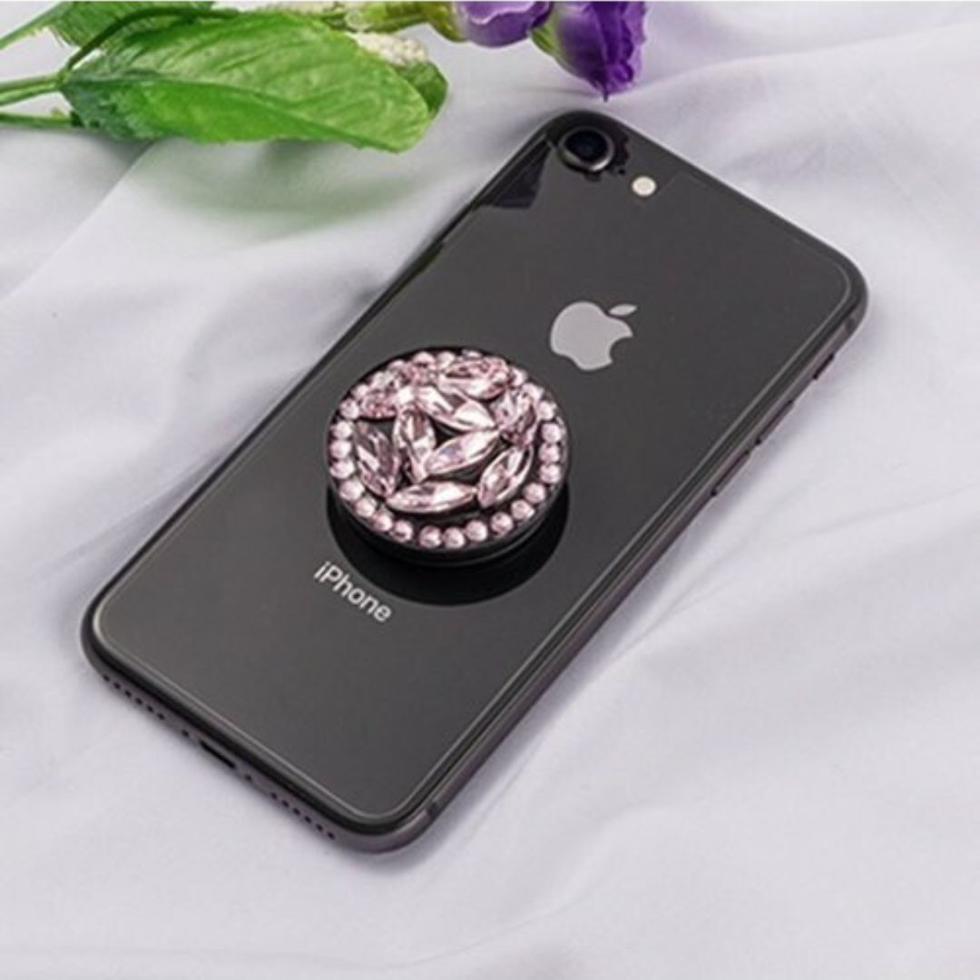 Suport stand adeziv pentru telefon model pietre
