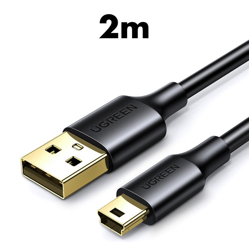 Cablu Date Ugreen US132 USB 2.0/ Mini USB, Negru