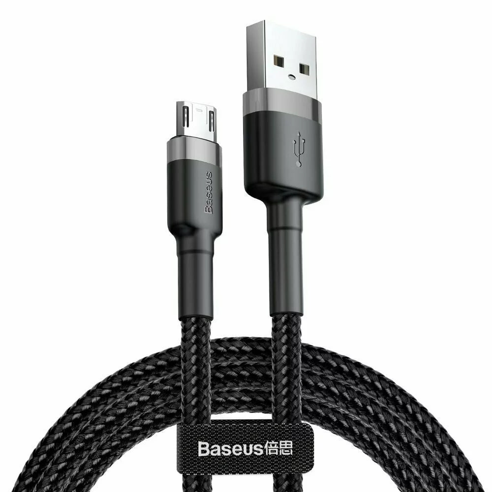 Cablu ultra-lung USB / micro USB cu impletitura de nylon Baseus Cafule 2A 3M