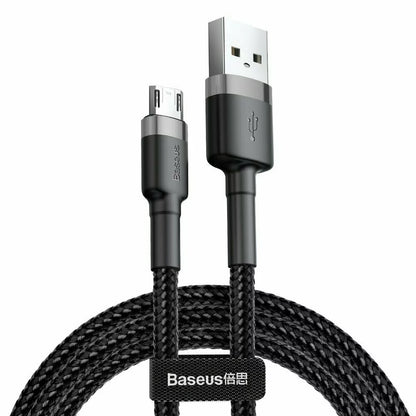 Cablu ultra-lung USB / micro USB cu impletitura de nylon Baseus Cafule 2A 3M