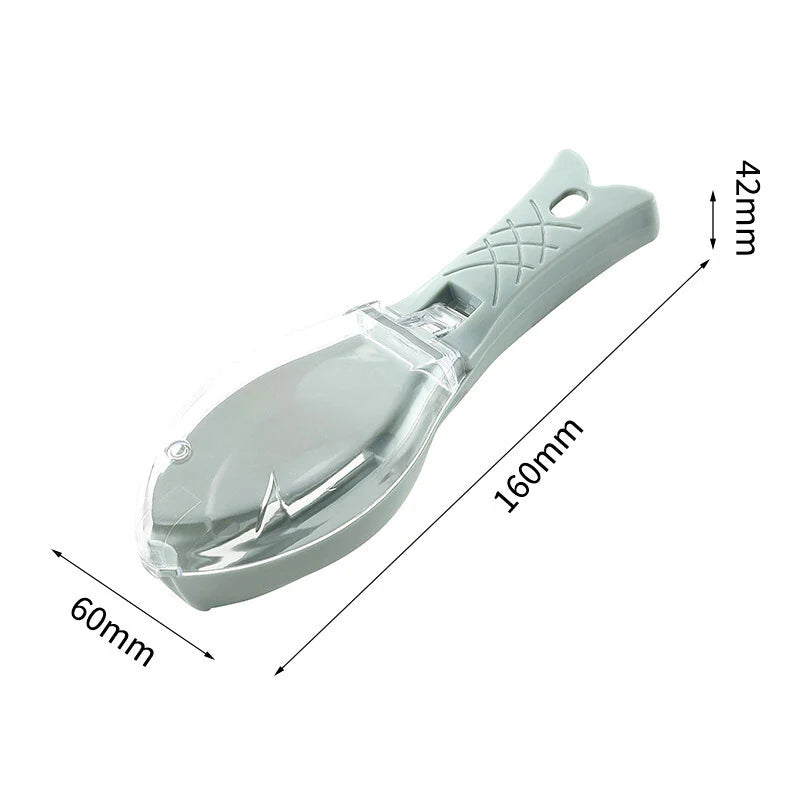 Dispozitiv cu capac pentru curatarea solzilor de peste