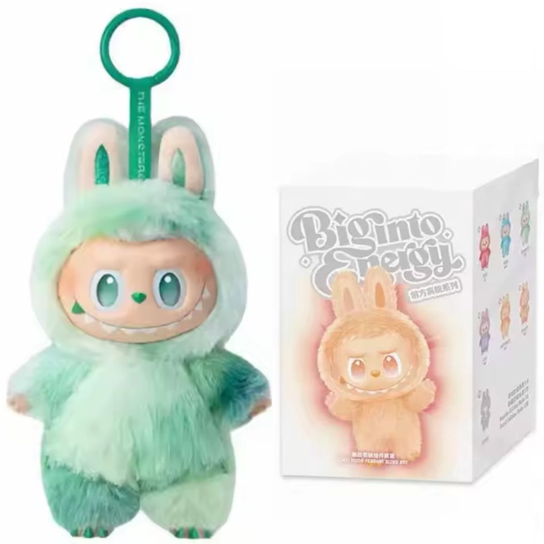 Papusa Labubu Big into Energy cu breloc