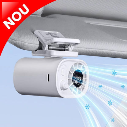 Mini Ventilator Portabil cu Clip 360° si Ecran LED