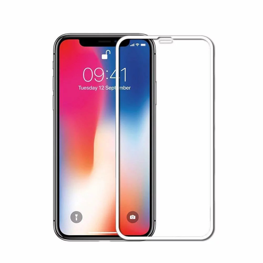 Folie de sticla Tempered Glass Premium cu margini colorate