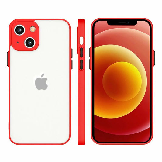 Husa Mily Case din silicon flexibil transparent si bumper colorat