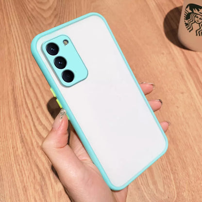 Husa Mily Case din silicon flexibil transparent si bumper colorat