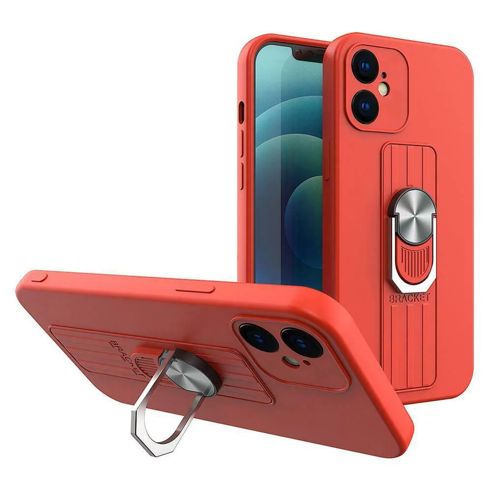 Husa Ring Silicone Case cu functie stand