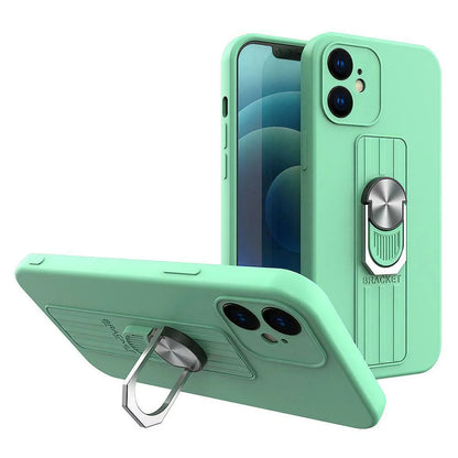 Husa Ring Silicone Case cu functie stand