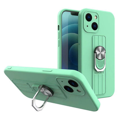 Husa Ring Silicone Case cu functie stand
