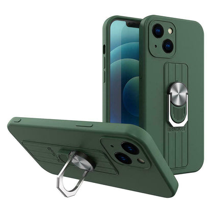 Husa Ring Silicone Case cu functie stand