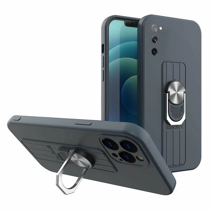 Husa Ring Silicone Case cu functie stand