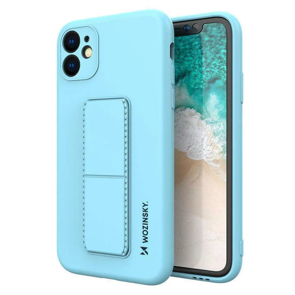 Husa Wozinsky din silicon flexibil cu functie stand pentru iPhone