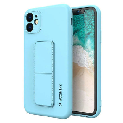 Husa Wozinsky din silicon flexibil cu functie stand pentru iPhone