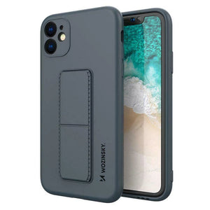 Husa Wozinsky din silicon flexibil cu functie stand pentru iPhone