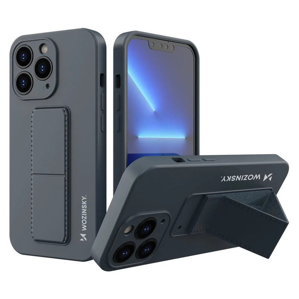 Husa Wozinsky din silicon flexibil cu functie stand pentru iPhone