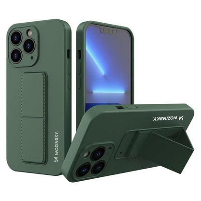Husa Wozinsky din silicon flexibil cu functie stand pentru iPhone