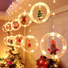 Instalatie de Craciun tip Perdea LED cu Figurine Decorative 3m