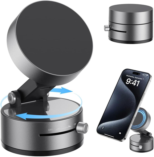 Suport de Telefon Magnetic si Pliabil cu Ventuza