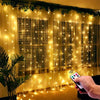 Instalatie de Craciun tip Perdea Lumina Calda 200 LED-uri 3m